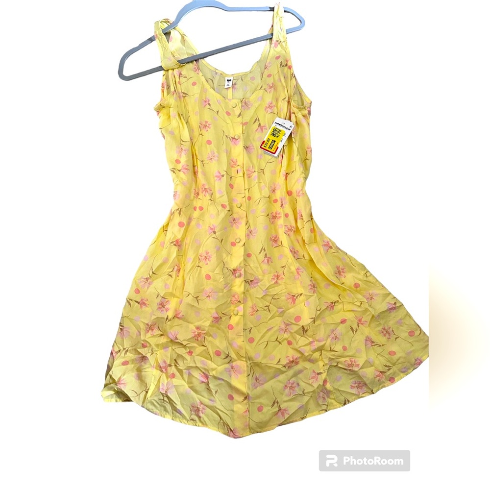 Nordstrom rack yellow floral summer dress